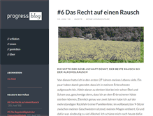 Tablet Screenshot of progress-blog.de